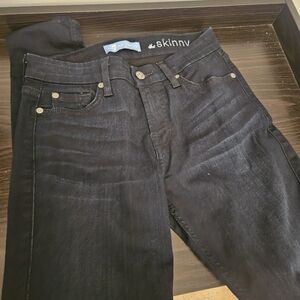 7 For All Mankind Black Skinny Jeans